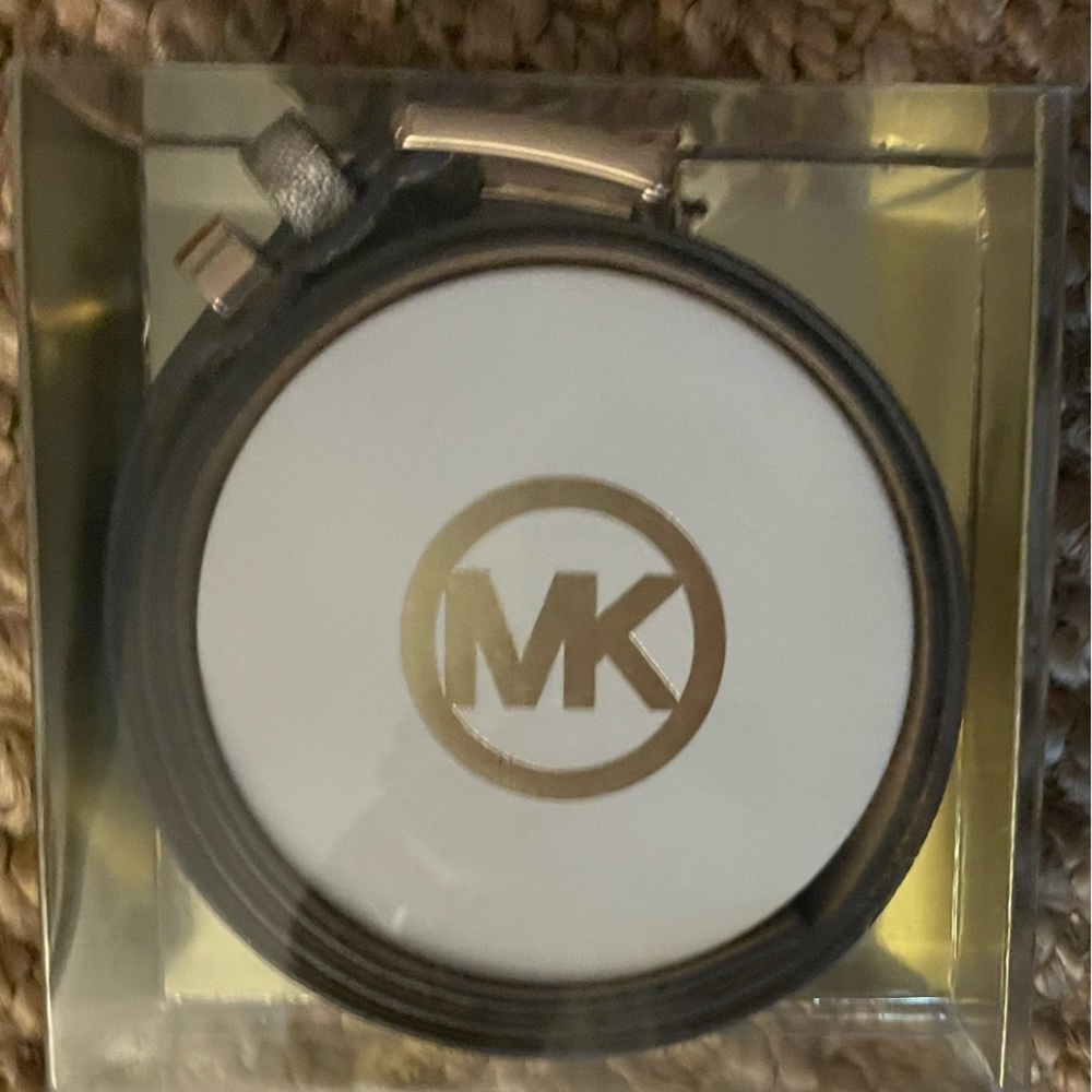 Michael Kors Gold Tone Monogram Belt NWT